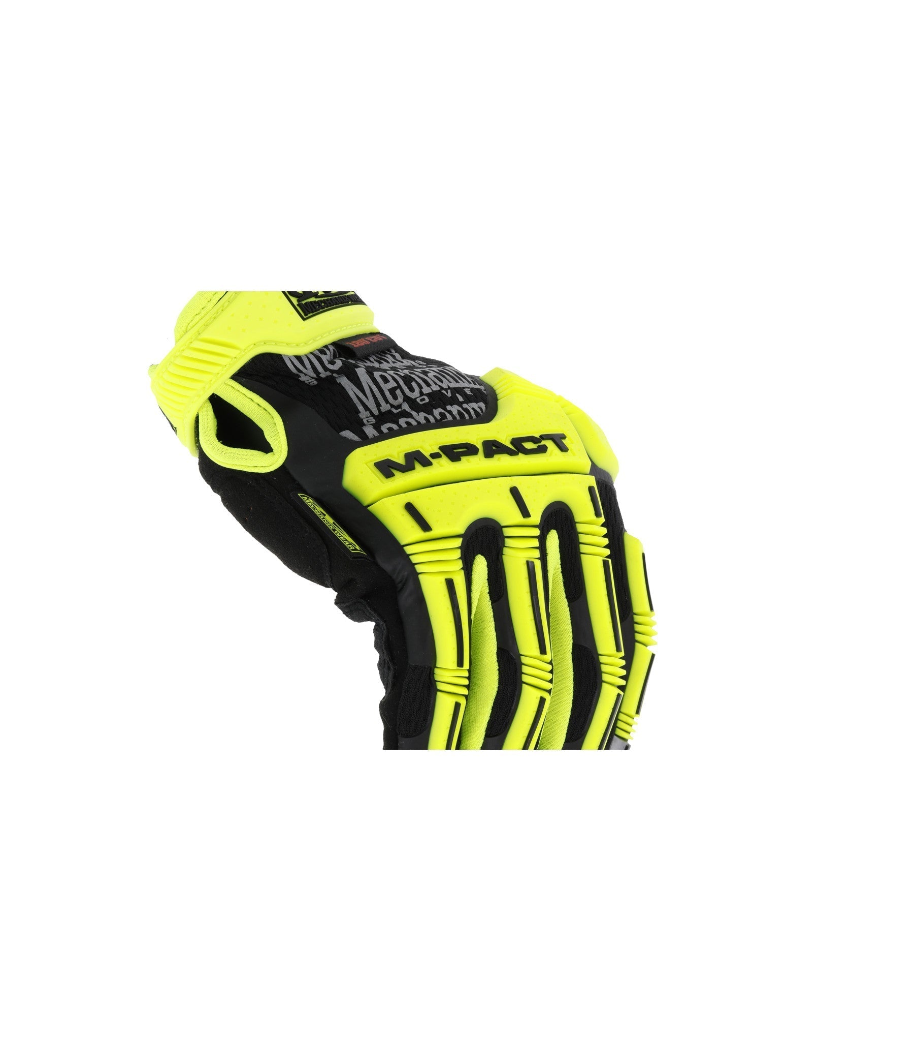 Mechanix Wear M-Pact Hi-Viz E5 Glove Fluorescent Yellow-Tactical Source LLC