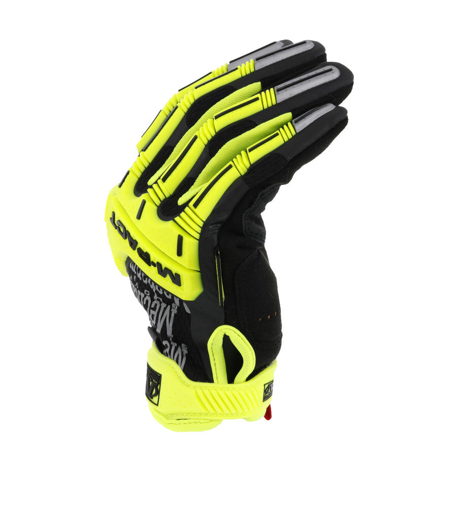 Mechanix Wear M-Pact Hi-Viz E5 Glove Fluorescent Yellow-Tactical Source LLC