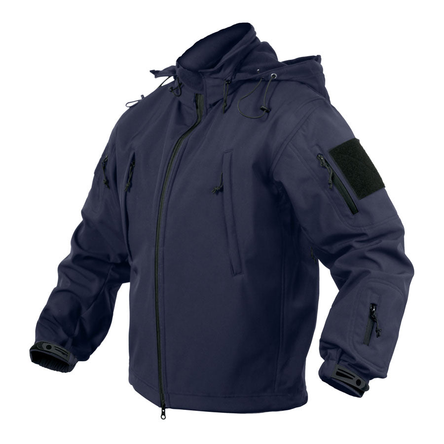 MilSpec Concealed Carry Soft Shell Jacket Midnight Navy Blue-Tactical Source LLC