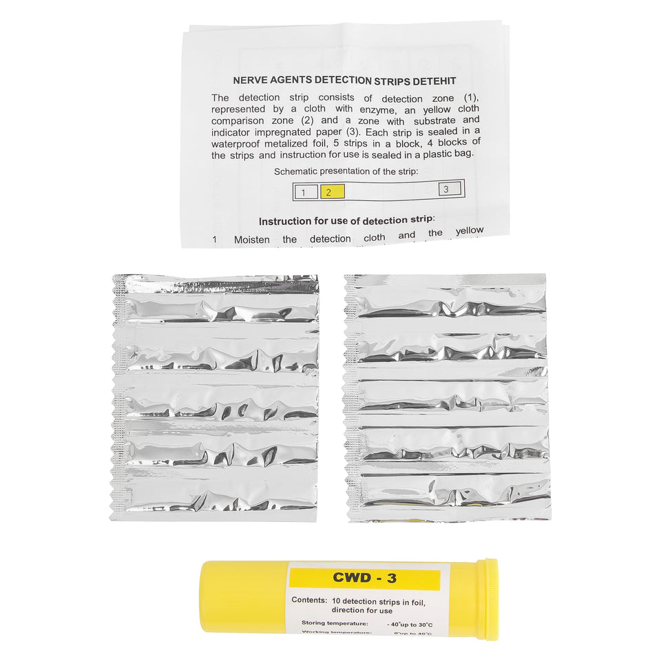 MIRA Safety DETEHIT CWD-3 CBRN Detection Strips-Tactical Source LLC
