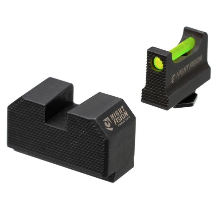 Night Fision Optic Height Fiber Optic Sight Set for Glock 17/19/45/48 w/ RMR/507C/SRO/ACRO-Tactical Source LLC