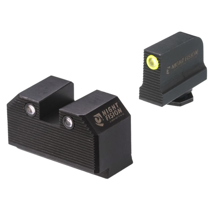 Night Fision Optics Ready Stealth Lower 1/3rd Night Sight Set for Glock 17/19/34 w/ RMR/507C/SRO/ACRO-Tactical Source LLC
