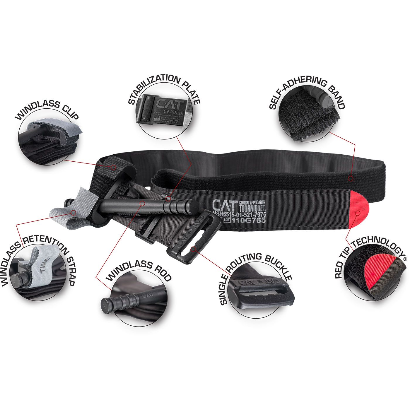 North American Rescue Combat Application Tourniquet Gen 7 CAT TQ-Tactical Source LLC