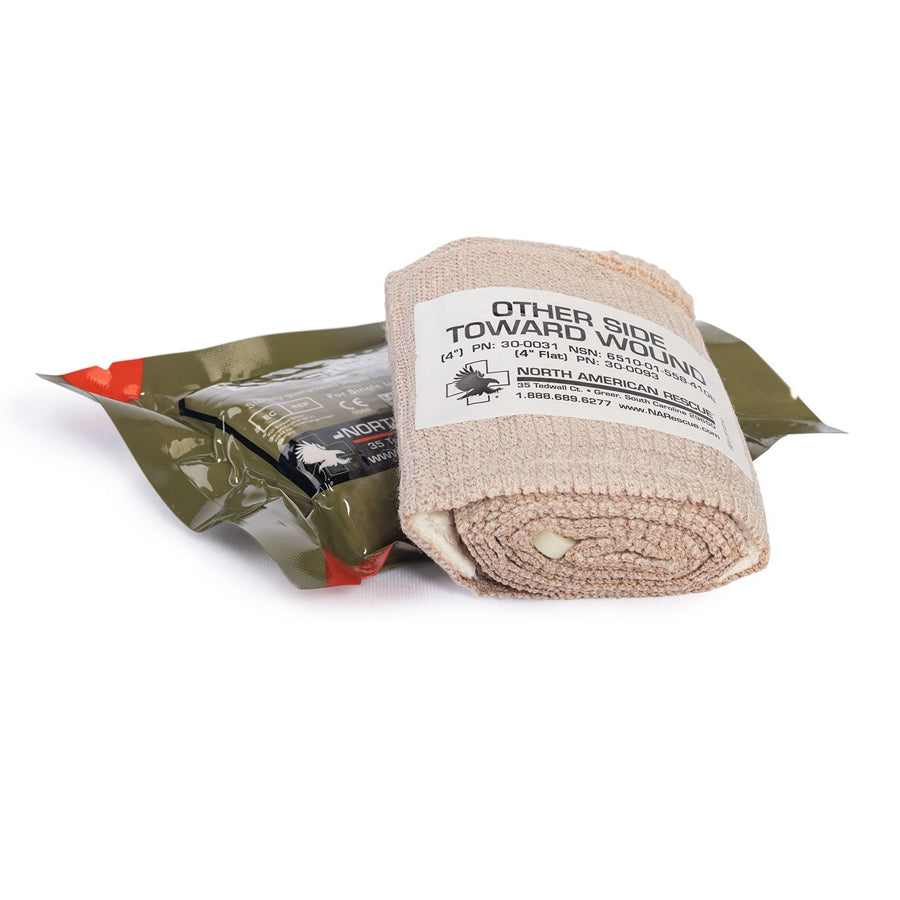 North American Rescue (NAR) 4” Flat Emergency Trauma Dressing-Tactical Source LLC