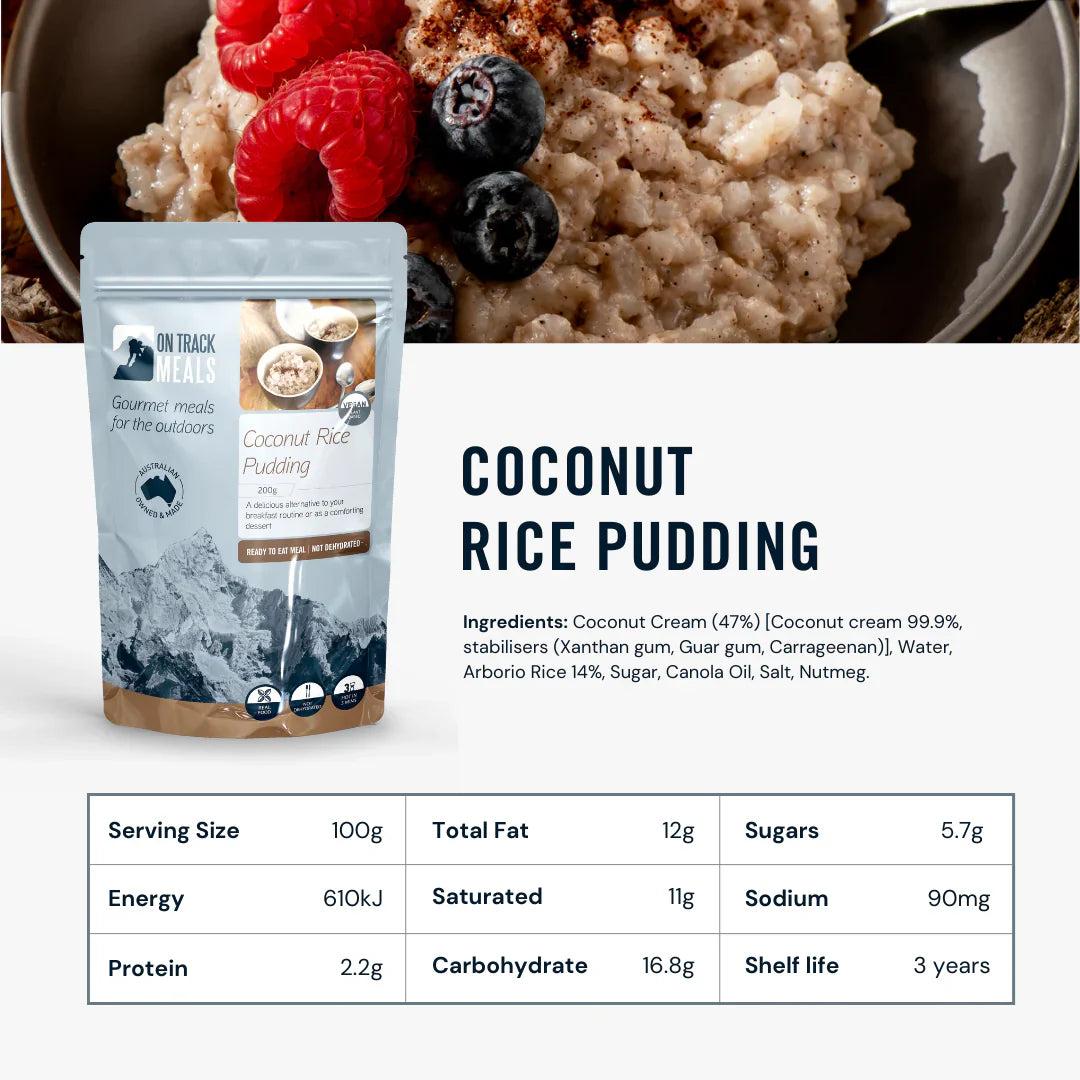 On Track Meals Coconut Rice Pudding-Tactical Source LLC