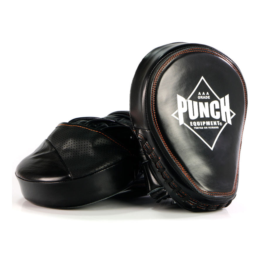 Punch Equipment Black Diamond Classics Muay Thai Boxing Focus Pads Pair-Tactical Source LLC