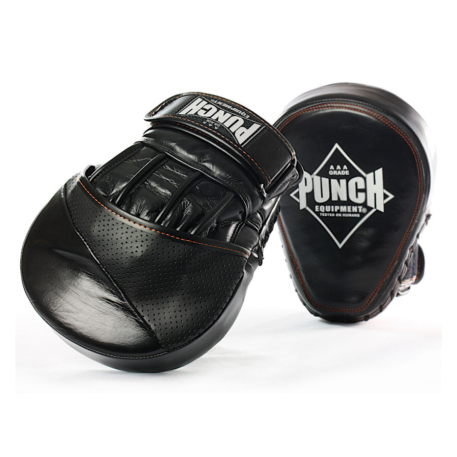 Punch Equipment Black Diamond Classics Muay Thai Boxing Focus Pads Pair-Tactical Source LLC