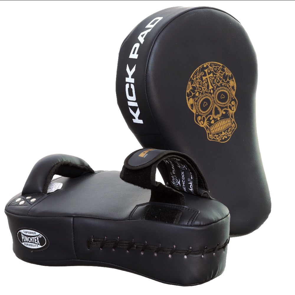 Punch Equipment COLLECTORS ITEM Gold Skull Urban Thai Kick Pads-Tactical Source LLC