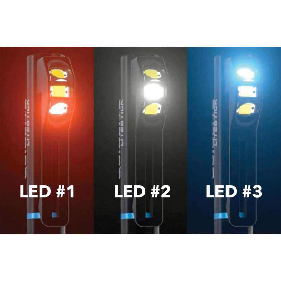 Quiqlite LiteStick Code 3 LED Hands Free Clip-On Light-Tactical Source LLC