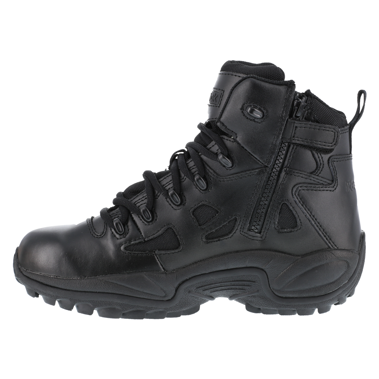 Reebok Tactical Men's 6 Inch Rapid Response RB Side Zip Boots Black RB8678-Tactical Source LLC