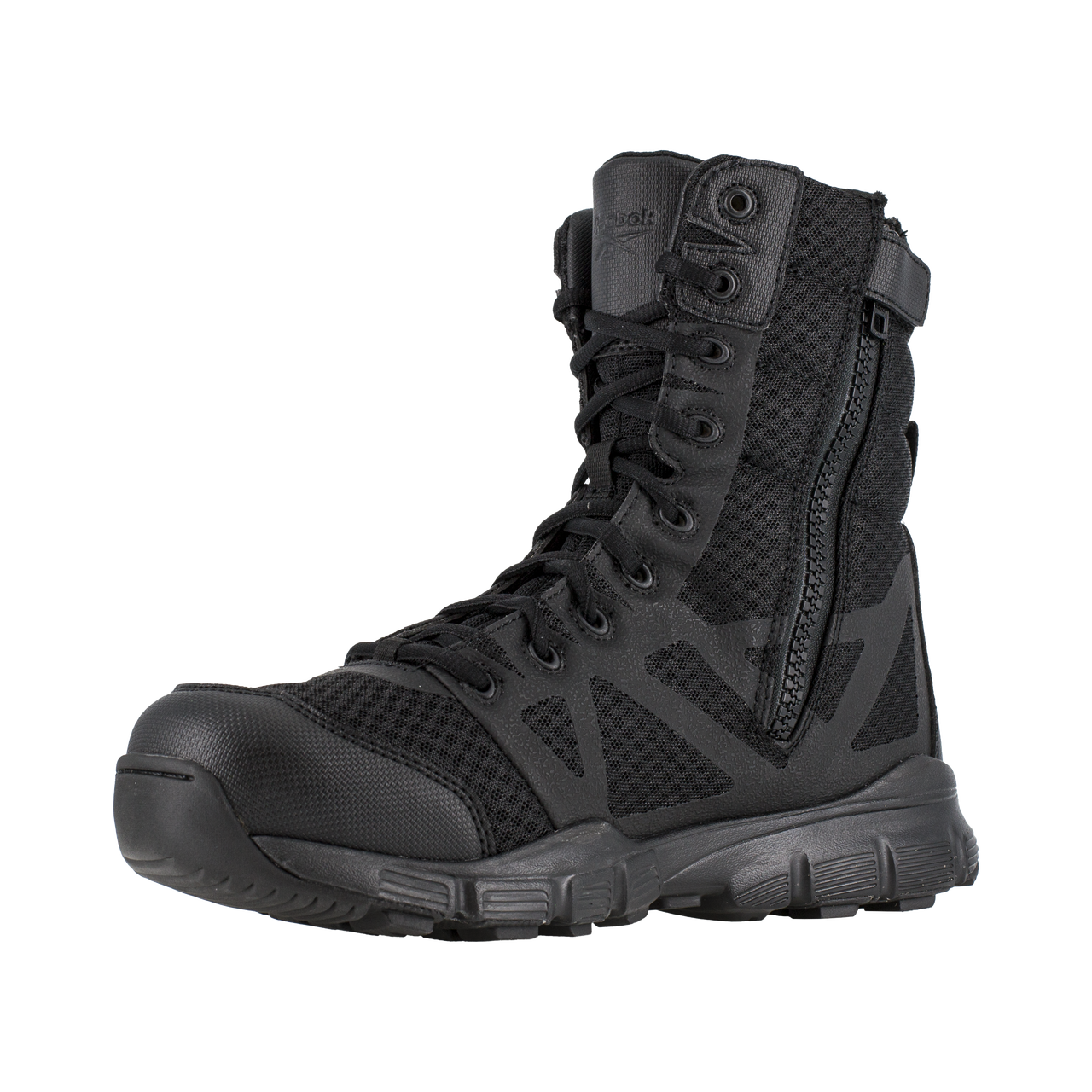 Reebok Tactical Men's 8 Inch Dauntless Ultra Light Size Zip Boot Black RB8720-Tactical Source LLC
