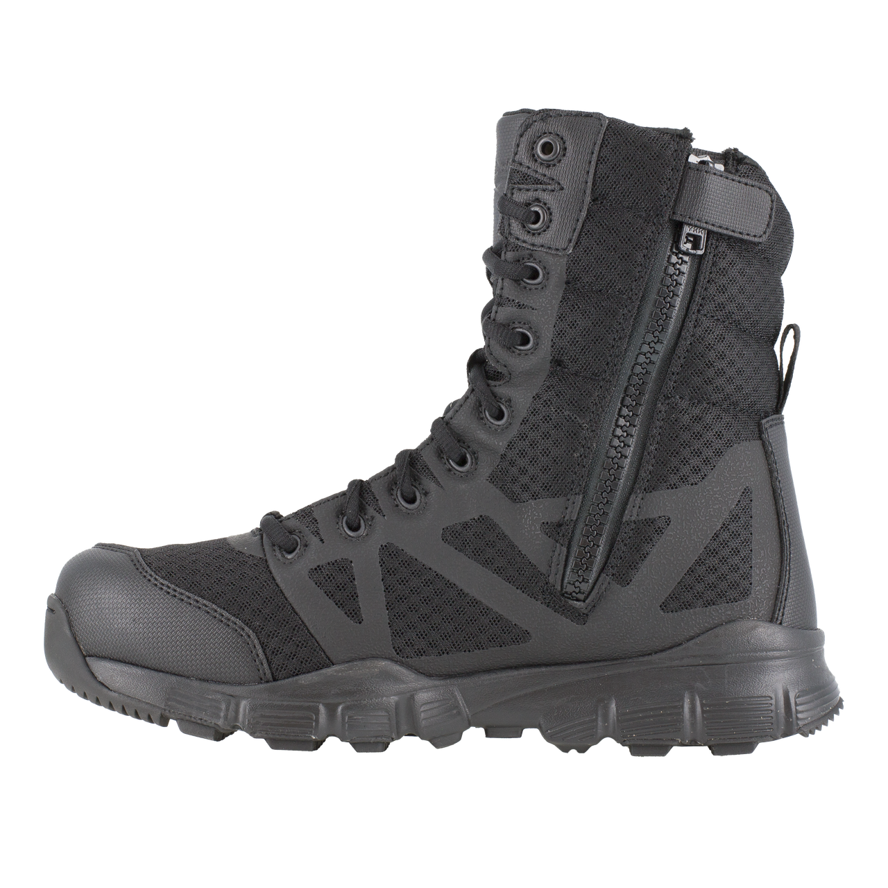 Reebok Tactical Men's 8 Inch Dauntless Ultra Light Size Zip Boot Black RB8720-Tactical Source LLC