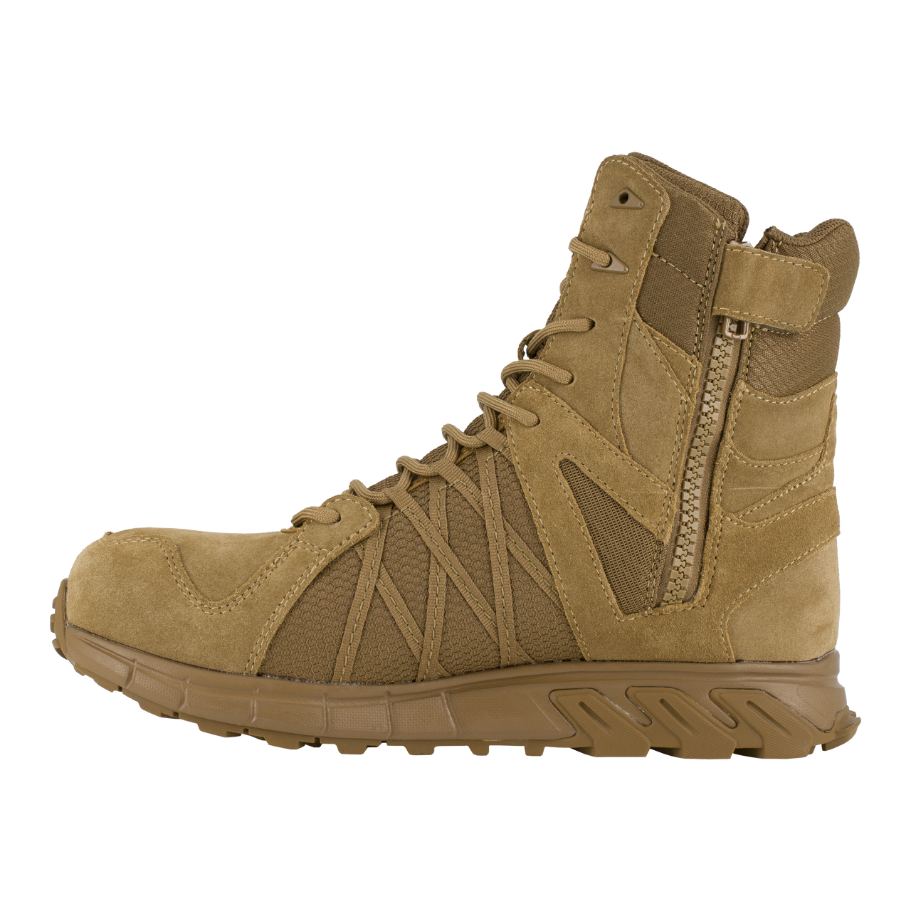 Reebok Tactical Men's 8 Inch Trailgrip Tactical Boot with Side Zip Coyote RB3460-Tactical Source LLC