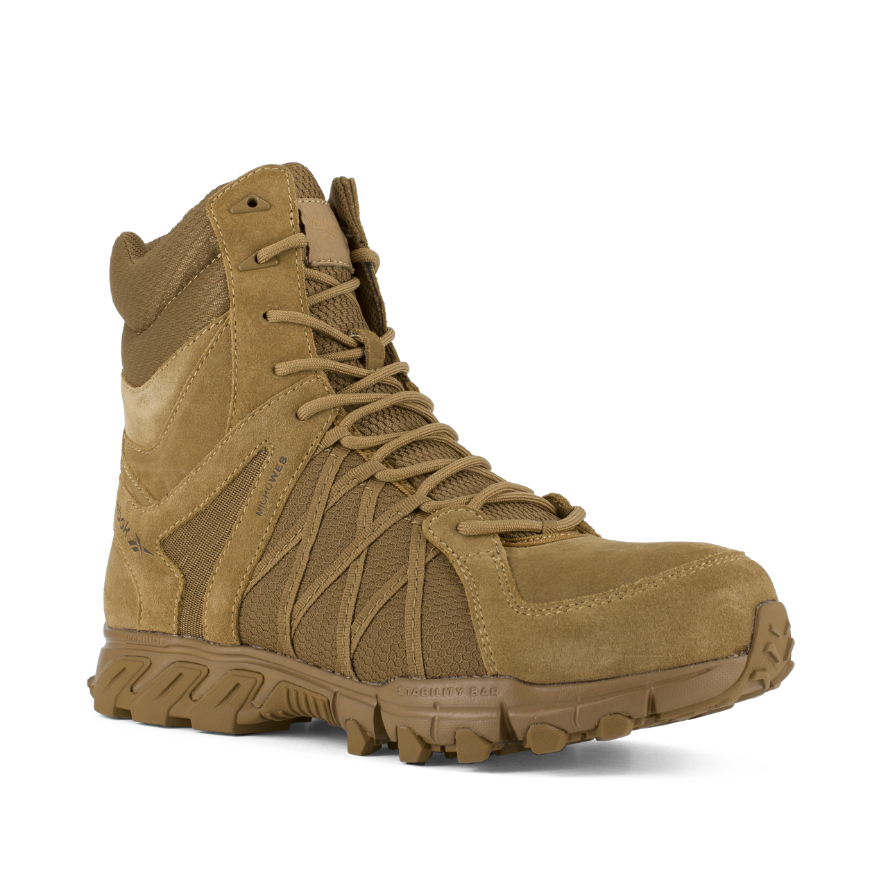 Reebok Tactical Men's 8 Inch Trailgrip Tactical Boot with Side Zip Coyote RB3460-Tactical Source LLC