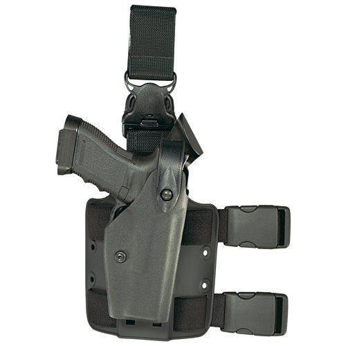 Safariland 6005-6-123 Double Strap Leg Shroud w/ Quick Release Leg Strap STX Tactical Black-Tactical Source LLC