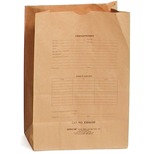 Sirchie Kraft Paper Evidence Bags Printed Various Sizes 100 Pack-Tactical Source LLC