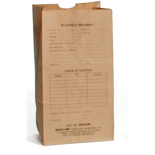 Sirchie Kraft Paper Evidence Bags Printed Various Sizes 100 Pack-Tactical Source LLC