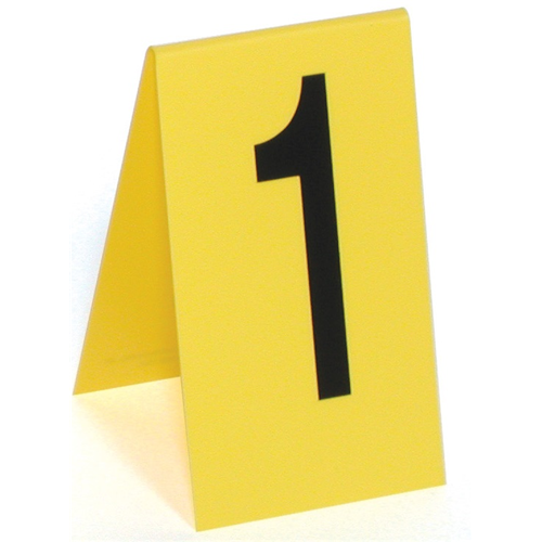 Sirchie Markers: Photo evidence #1-15, 4.25 x 7.5 x .050 yellow PS, SIRCHIE logo printed Black matte-Tactical Source LLC