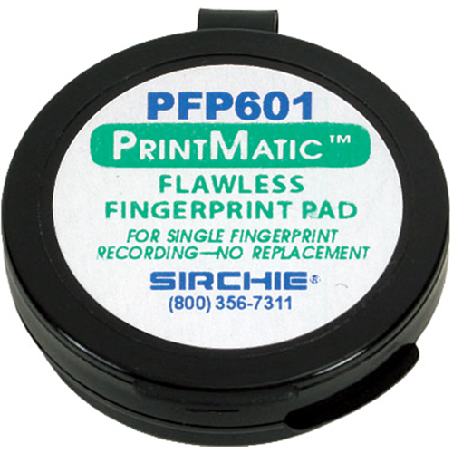 Sirchie PrintMatic Flawless Ink Pad, 1-5/8 diameter-Tactical Source LLC