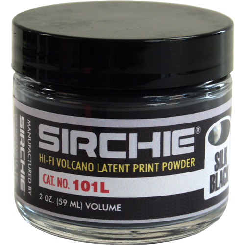 Sirchie Volcano Latent Print Powder, Silk Black 2oz-Tactical Source LLC