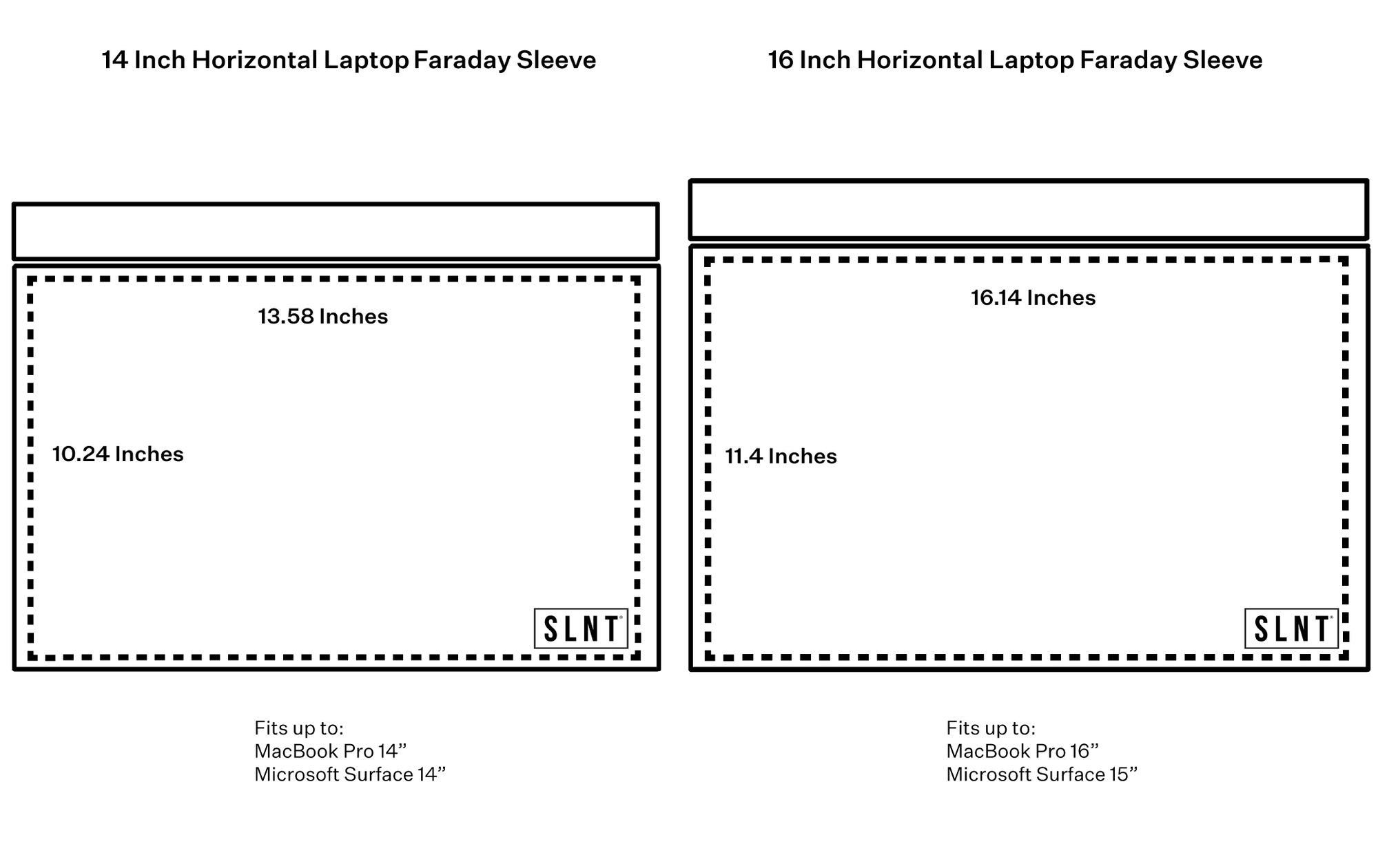 SLNT Faraday Laptop and Tablet Sleeves Weatherproof Nylon Black-Tactical Source LLC