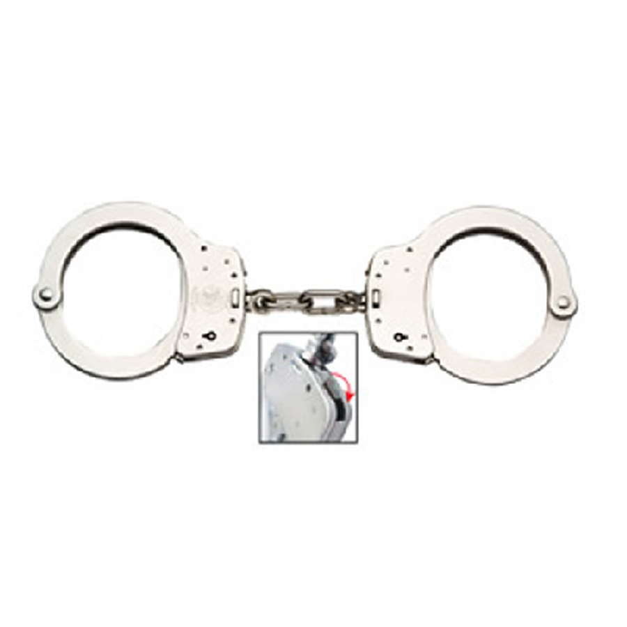 Smith and Wesson M&P Chain Lever Lock Nickel Handcuff-Tactical Source LLC