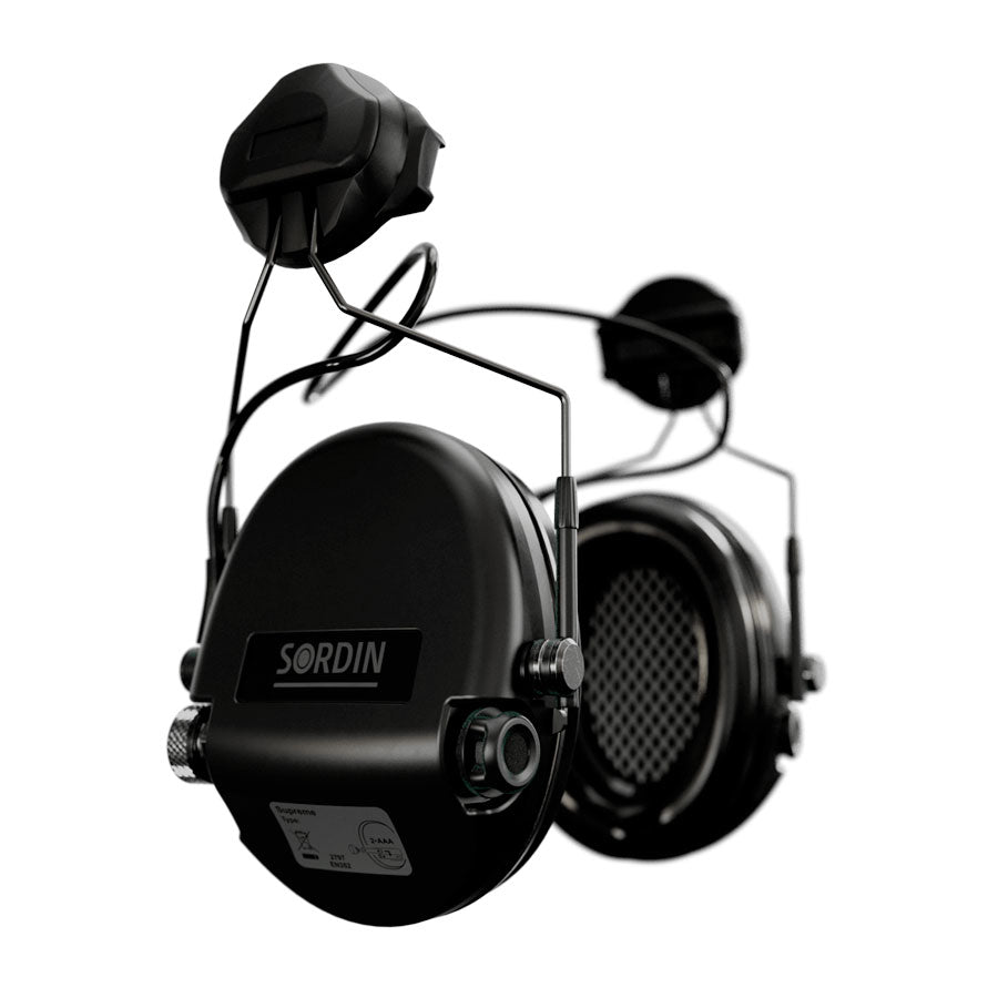 Sordin Supreme MIL AUX Arc Helmet Black-Tactical Source LLC