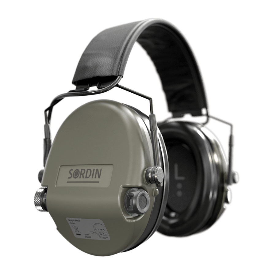 Sordin Supreme MIL AUX SFA Slim Electronic Hearing Protecton Headband-Tactical Source LLC