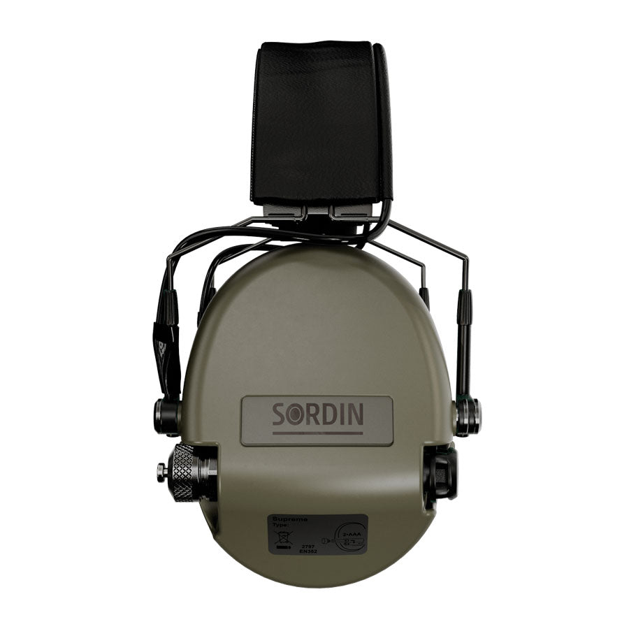 Sordin Supreme MIL AUX SFA Slim Electronic Hearing Protecton Headband-Tactical Source LLC