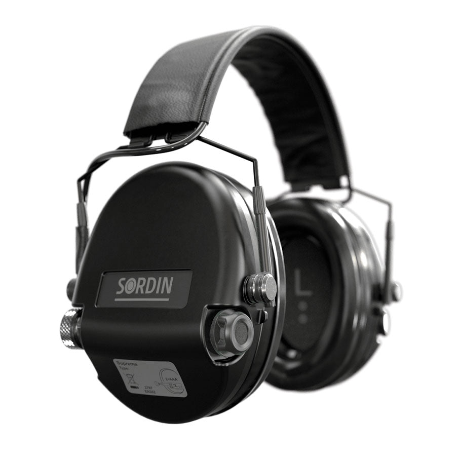 Sordin Supreme MIL AUX SFA Slim Electronic Hearing Protecton Headband-Tactical Source LLC