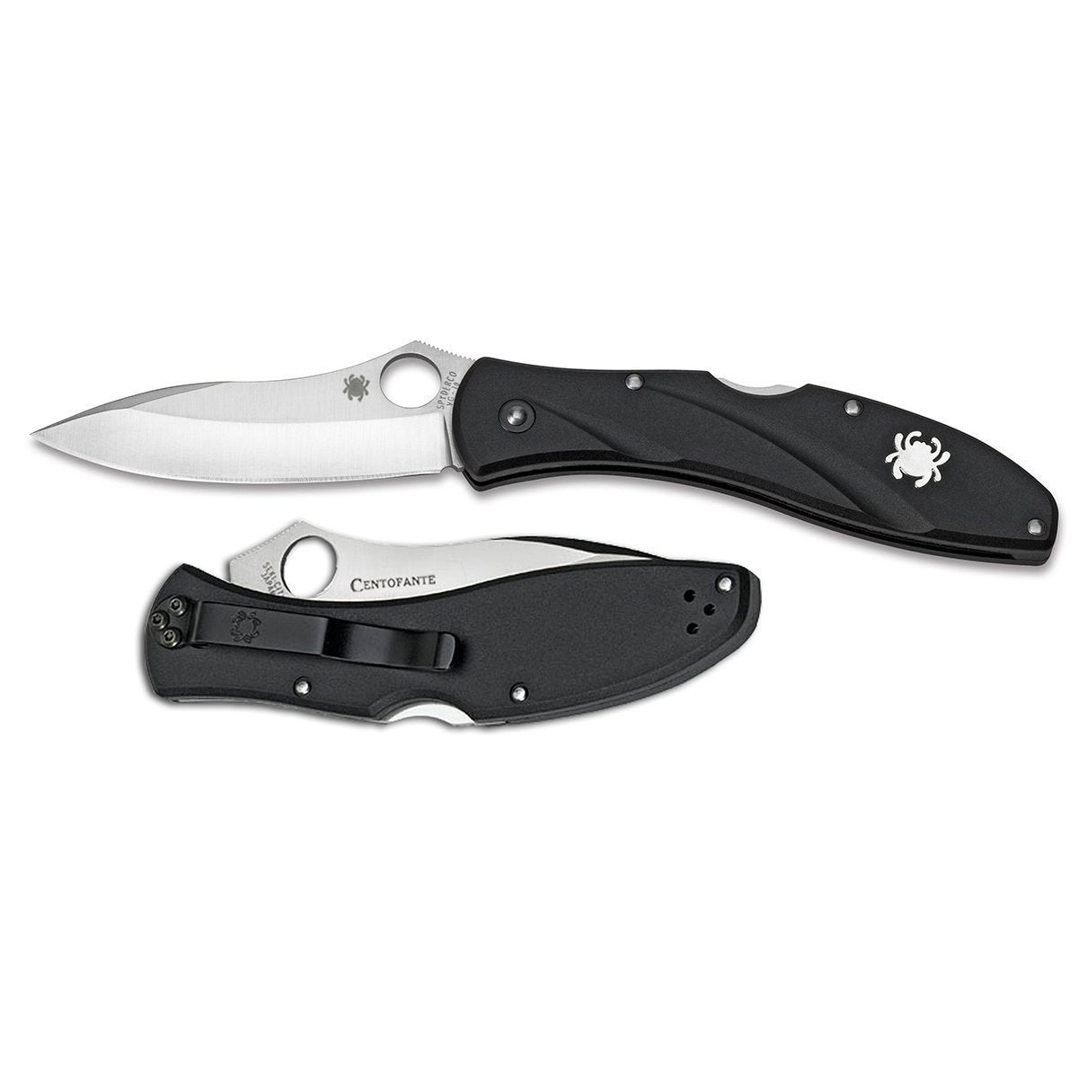 Spyderco Centofante 3 Lightweight Black Plain Blade-Tactical Source LLC