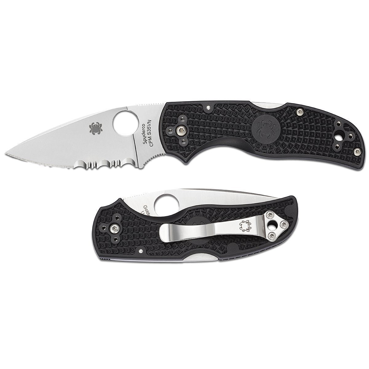Spyderco Native 5 Lightweight Black - Combo Blade-Tactical Source LLC