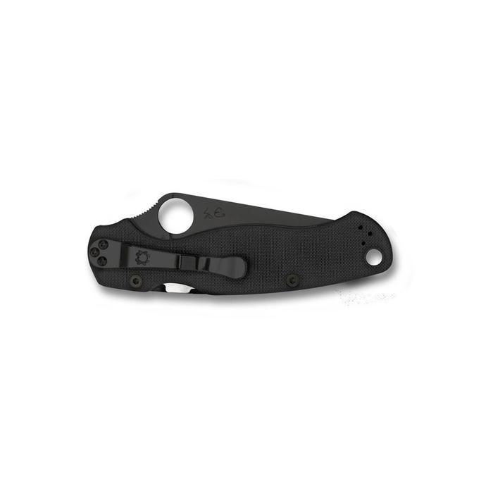 Spyderco Para Military 2 G-10 Black Blade Plain Edge-Tactical Source LLC