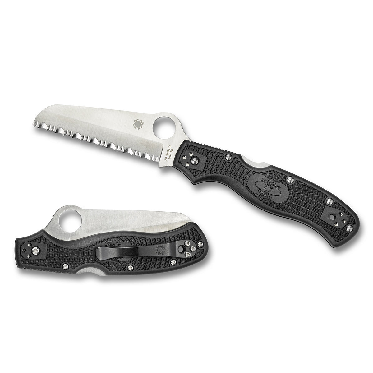Spyderco Rescue 3 93mm Lightweight Black Serrated-Tactical Source LLC