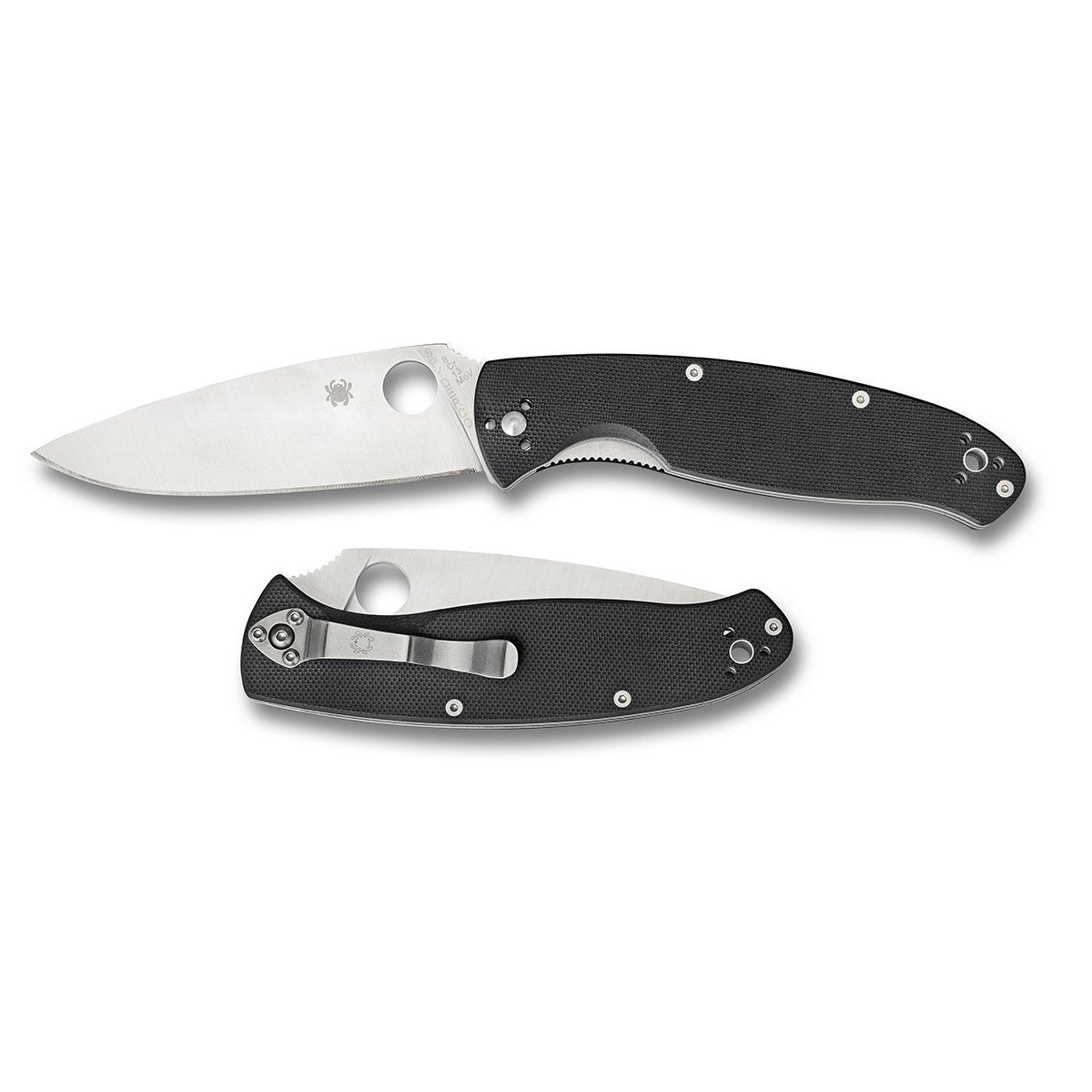 Spyderco Resilience G-10 Black - Plain Blade-Tactical Source LLC