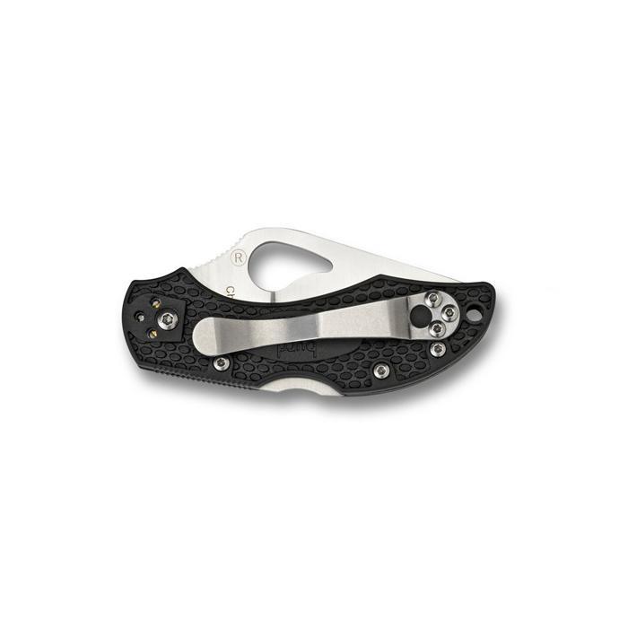 Spyderco Robin 2 Lightweight FRN Black Handle Satin Plain Blade-Tactical Source LLC