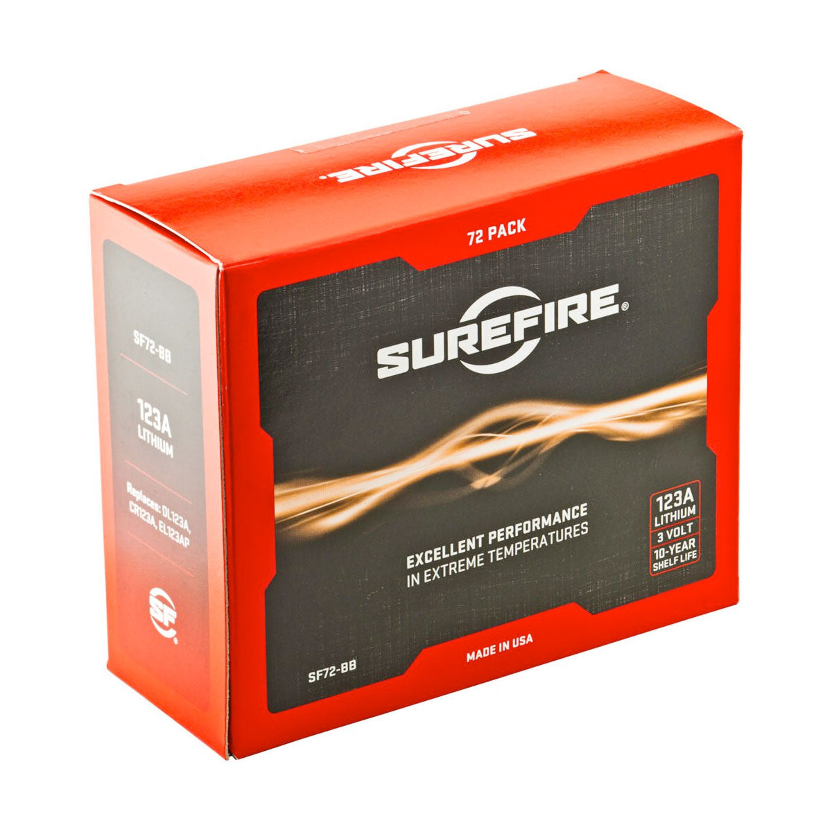 SureFire 123A Lithium Batteries 72 Pack / Box-Tactical Source LLC