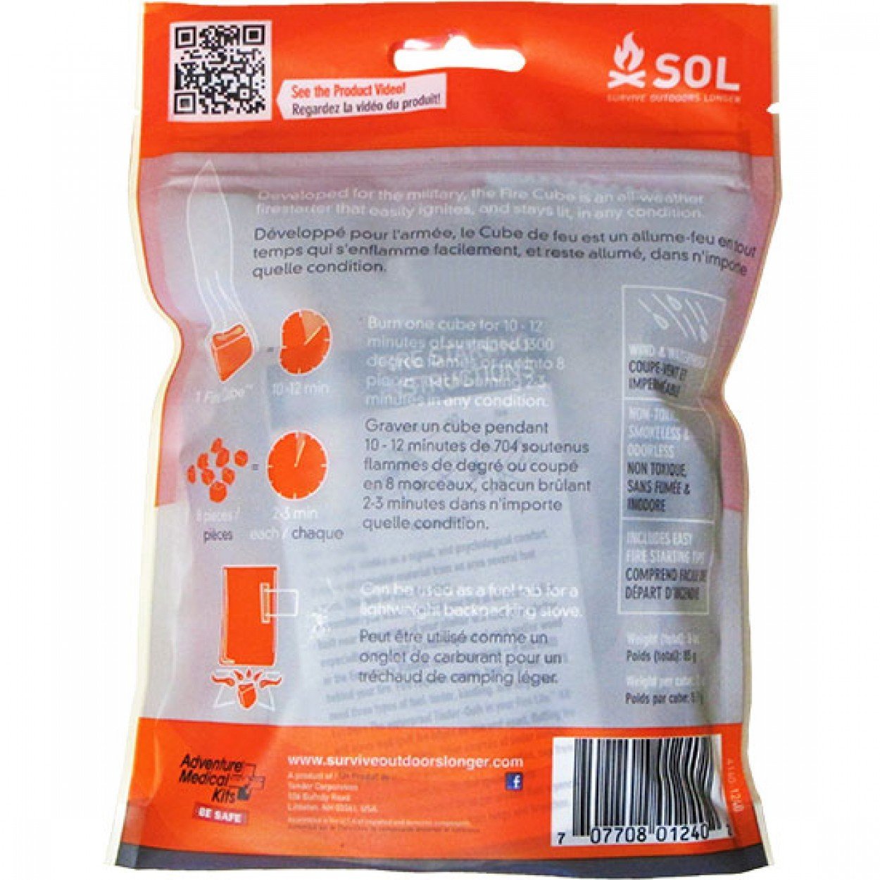 Survive Outdoors Longer SOL All Weather Fire Cubes-Tactical Source LLC