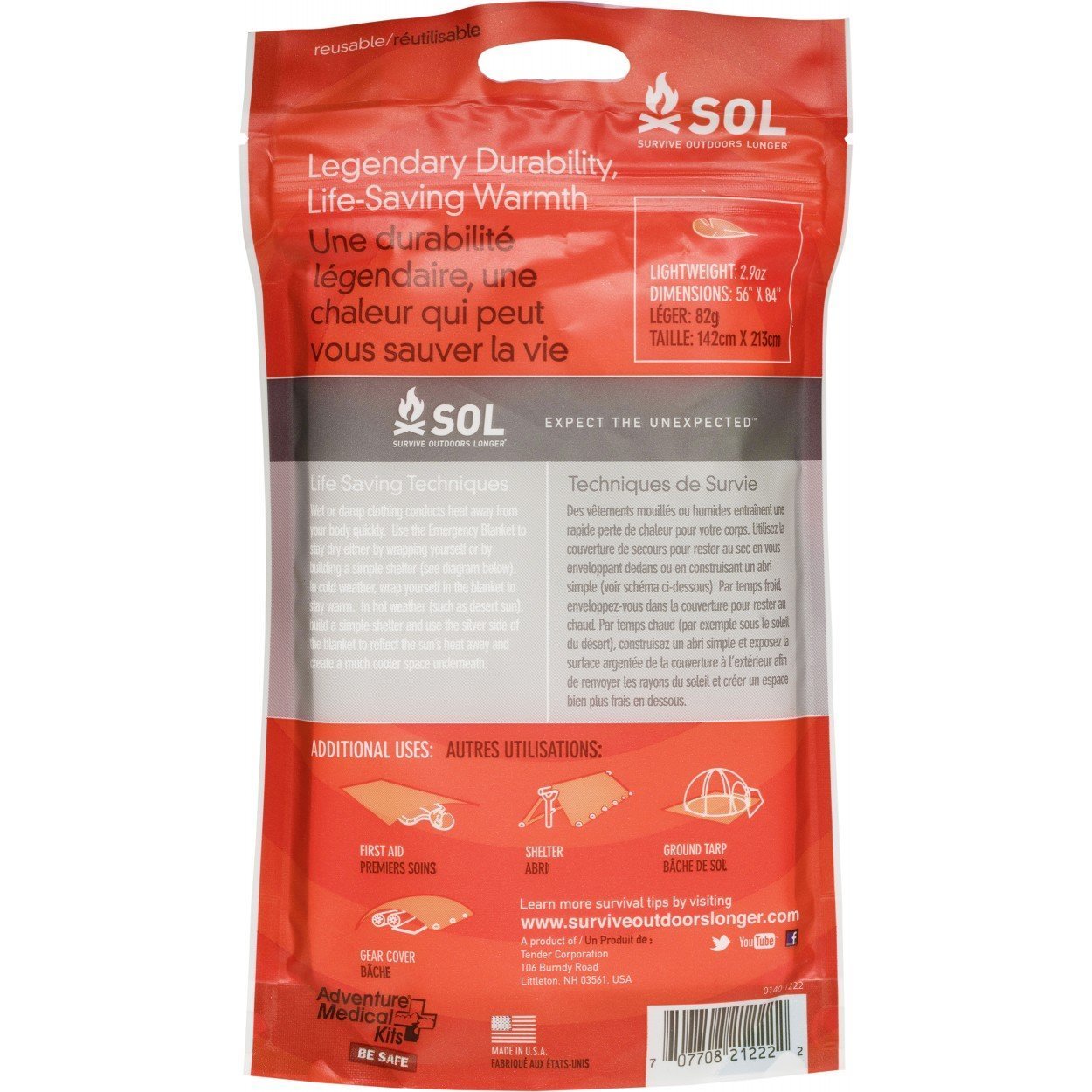 Survive Outdoors Longer SOL Emergency Blanket-Tactical Source LLC
