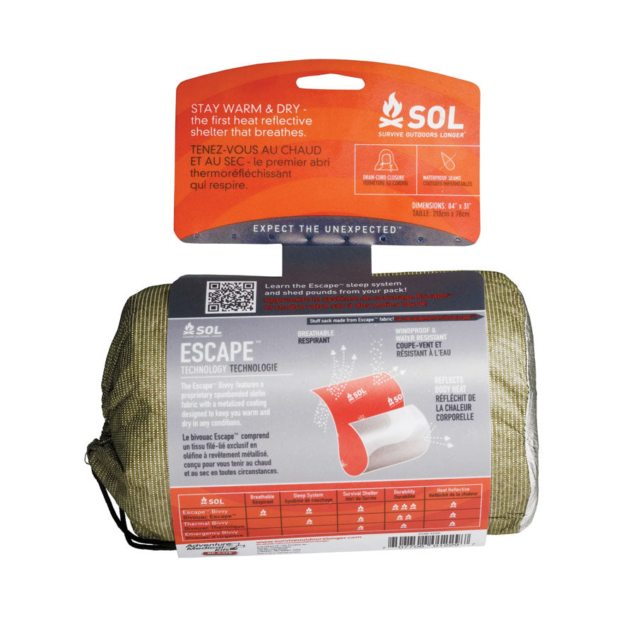 Survive Outdoors Longer SOL Escape Bivvy OD Green-Tactical Source LLC