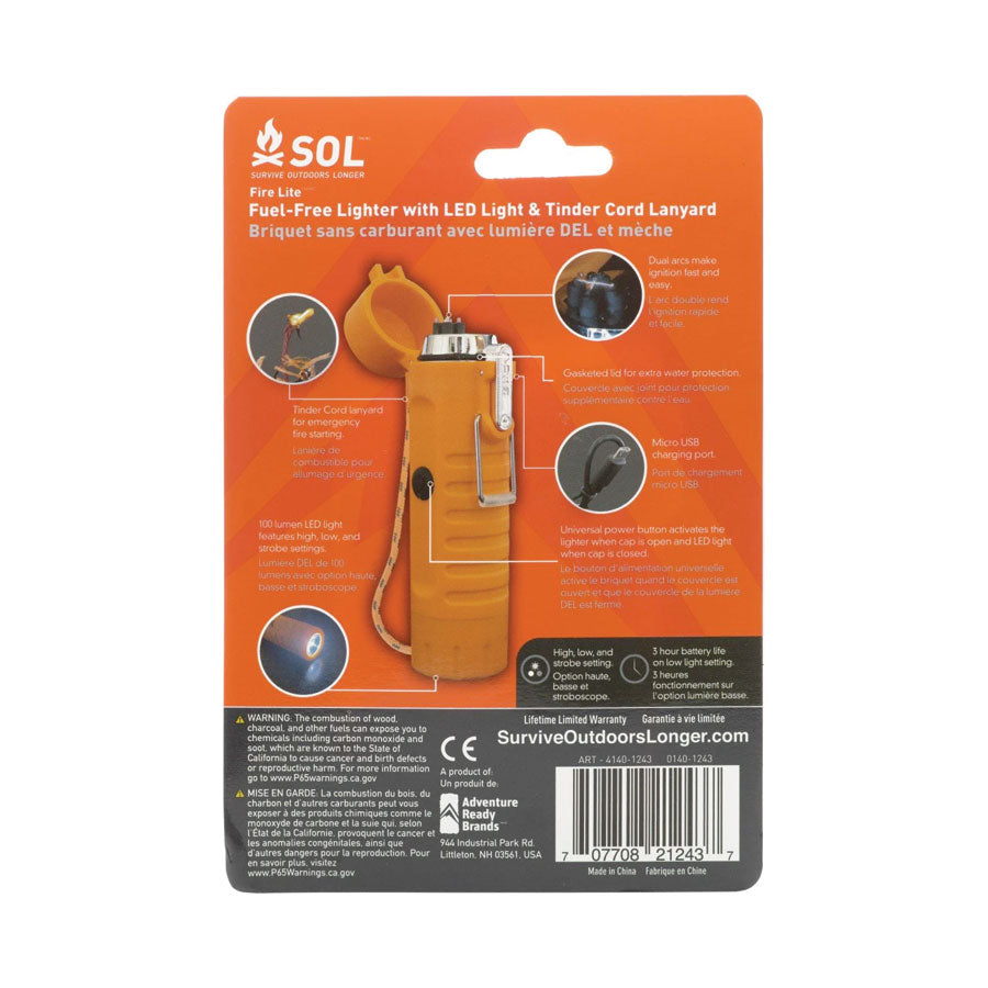 Survive Outdoors Longer SOL Fire Lite Fuel-Free Lighter-Tactical Source LLC