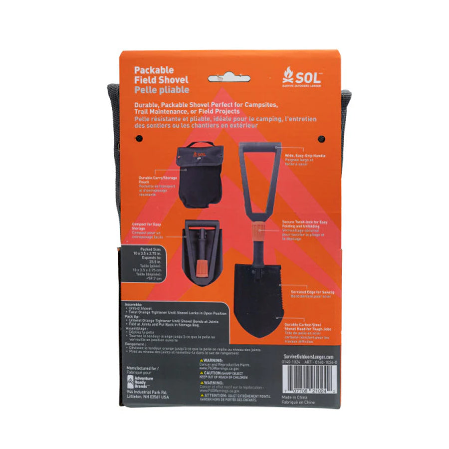 Survive Outdoors Longer SOL Packable Field Shovel-Tactical Source LLC