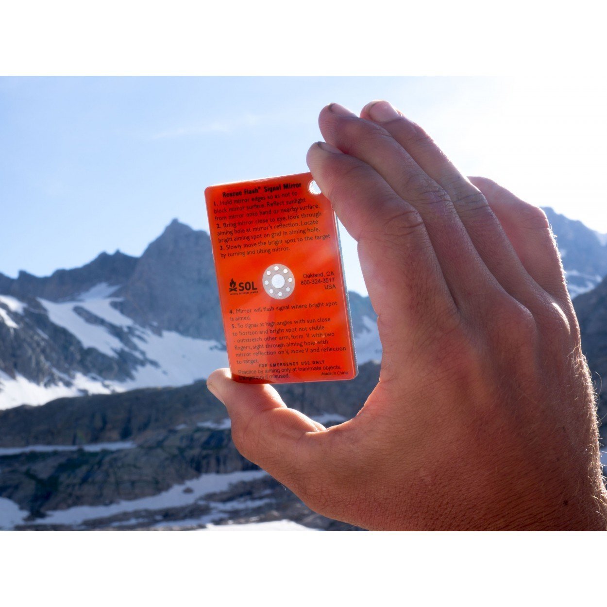 Survive Outdoors Longer SOL Rescue Flash Signal Mirror-Tactical Source LLC