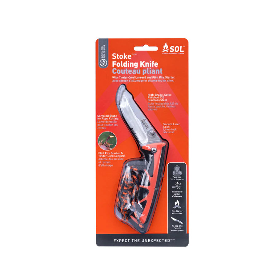 Survive Outdoors Longer SOL Stoke Folding Knife-Tactical Source LLC