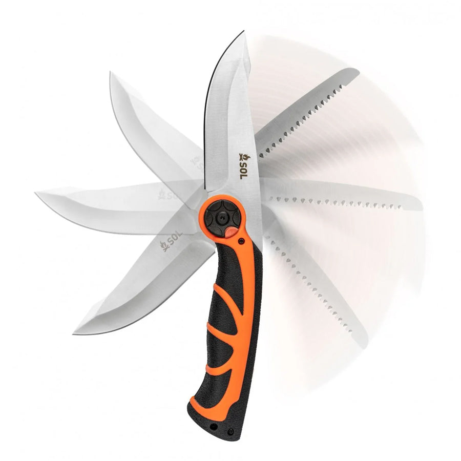 Survive Outdoors Longer SOL Stoke Pivot Knife & Saw-Tactical Source LLC