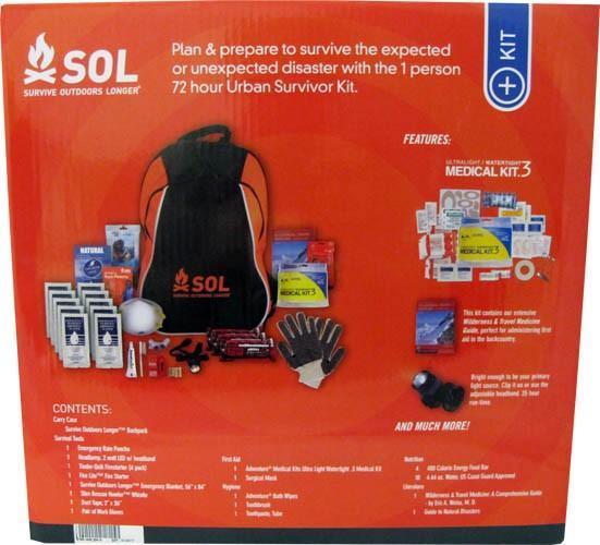 Survive Outdoors Longer SOL Urban Survivor Disaster Kit-Tactical Source LLC