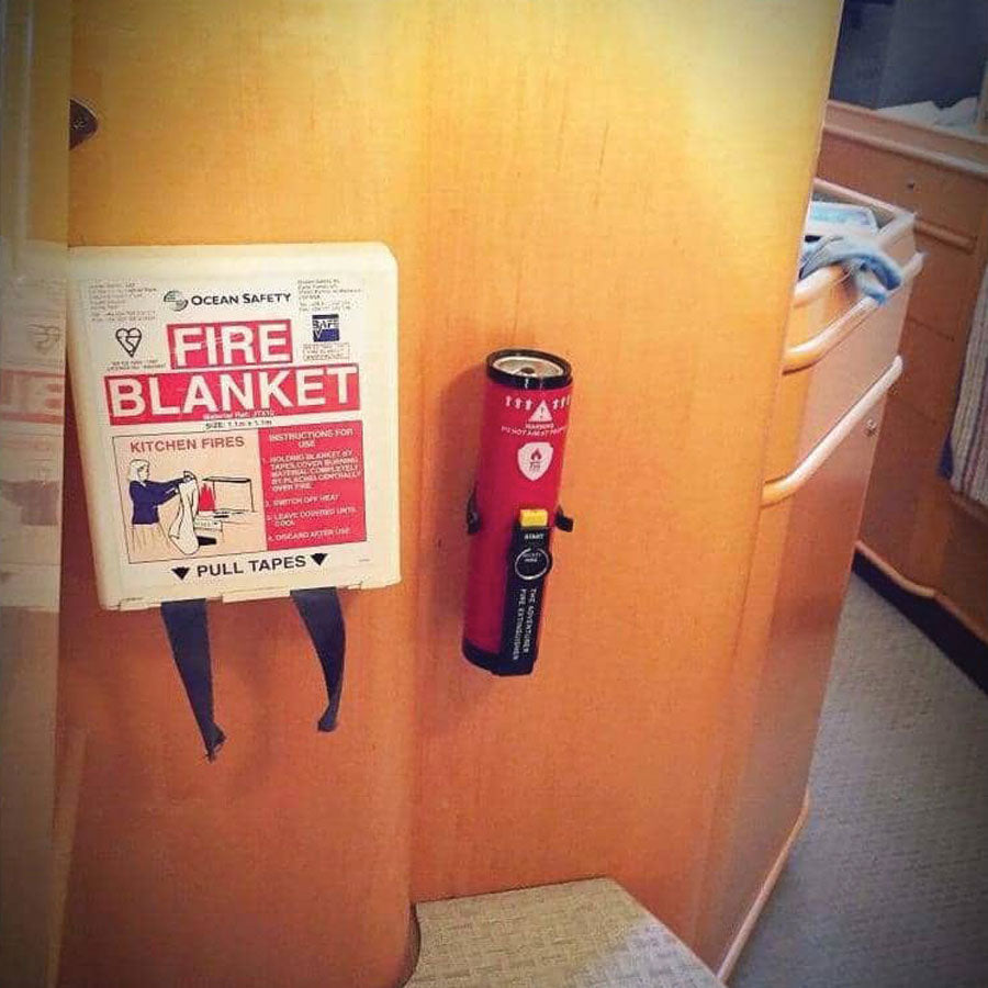 The Adventurer Extinguisher Complete with 1 x C Clip Mounting bracket, screws, wall plugs-Tactical Source LLC