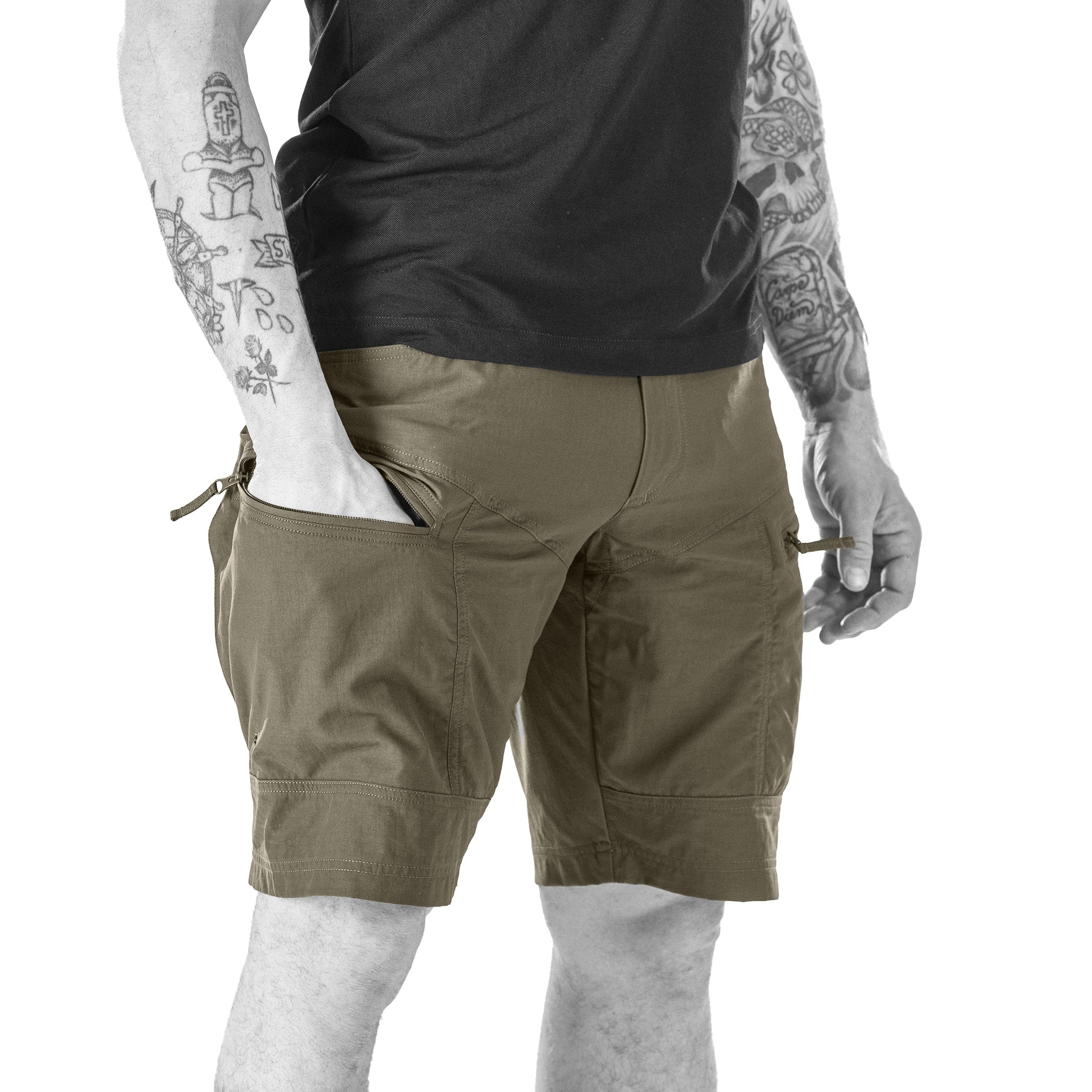 UF Pro P-40 Ranger Tactical Shorts Brown Grey-Tactical Source LLC
