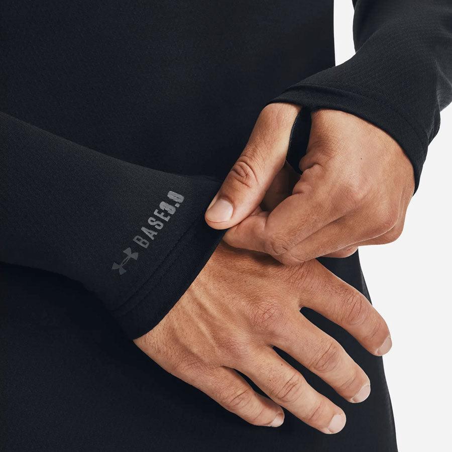Under Armour Tactical Coldgear Base 3.0 Long Sleeve Shirt Black-Tactical Source LLC