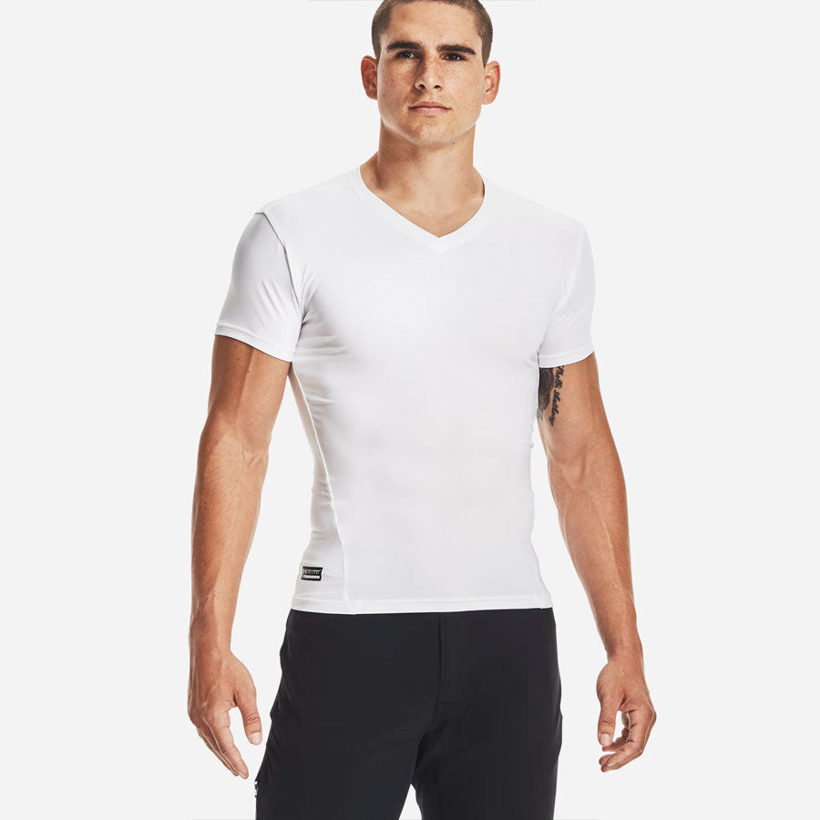Under Armour Tactical Heatgear Compression V-Neck Tee-Tactical Source LLC
